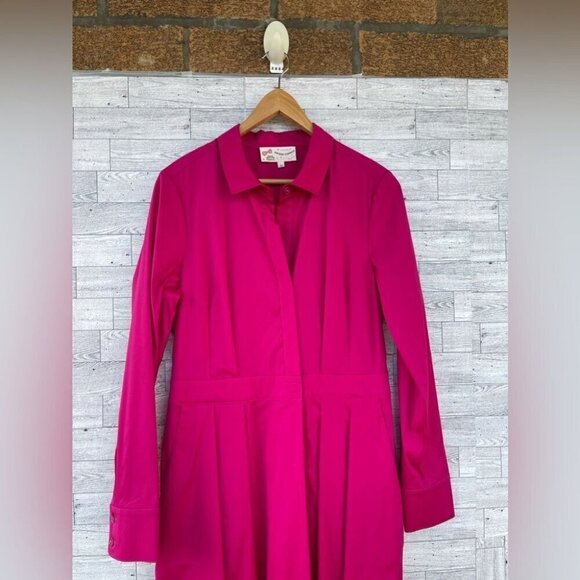 Maison common hot pink shirt wrap dress size 38/6 - Picture 3 of 16